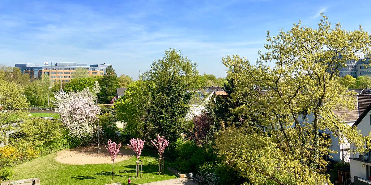 Blick Hinterhof